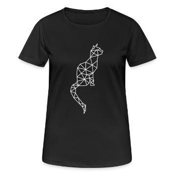 Cats TShirt Gift Cats Cute cat - Women's Breathable T-Shirt - black - Front - AI Model Female 172 light (172cm)