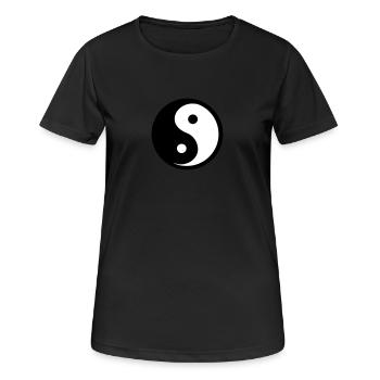 Ying Yang - Women's Breathable T-Shirt - black - Front - AI Model Female 172 light (172cm)