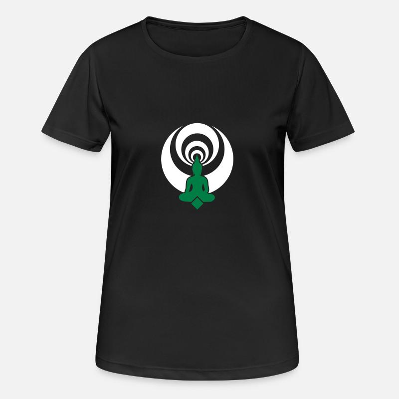 buddha03_2f - Women's Breathable T-Shirt - black