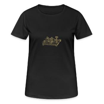 Vintage Morse Code Device, Retro Communication - Women's Breathable T-Shirt - black - Front - AI Model Female 172 light (172cm)