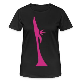 King/Queen - Frauen T-Shirt atmungsaktiv - Schwarz - Vorne - AI Model Female 172 light (172cm)