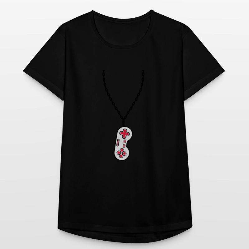 Halskette Schmuck alter Controller Frauen T-Shirt atmungsaktiv