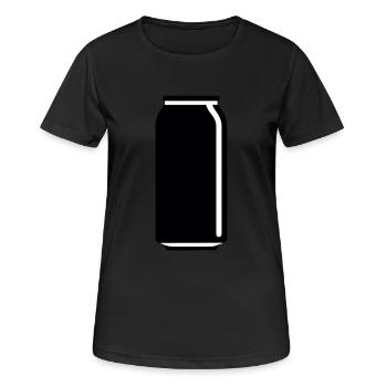 une canette de boisson - T-shirt respirant Femme - noir - Devant - AI Model Female 172 light (172cm)
