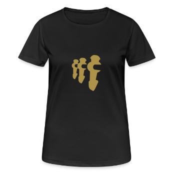 Football player - Kicker Shirt - Women's Breathable T-Shirt - black - Front - AI Model Female 172 light (172cm)