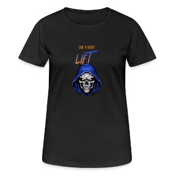 Heben Sie wie ein Biest - Frauen T-Shirt atmungsaktiv - Schwarz - Vorne - AI Model Female 172 light (172cm)