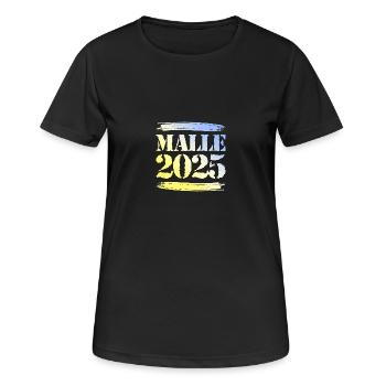 Malle 2025 - Women's Breathable T-Shirt - black - Front - AI Model Female 172 light (172cm)