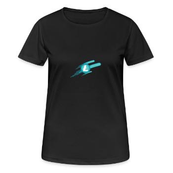 Litecoin TO THE MOON! - Women's Breathable T-Shirt - black - Front - AI Model Female 172 light (172cm)