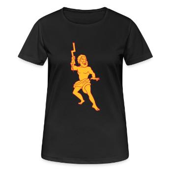 zeus dieu mythologique de l'Olympe grec - T-shirt respirant Femme - noir - Devant - AI Model Female 172 light (172cm)
