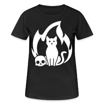 Purr-gatory - Women's Breathable T-Shirt - black - Front - AI Model Female 172 light (172cm)