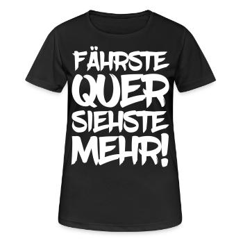 Les ferries ont vu plus driften dérive voiture PS - T-shirt respirant Femme - noir - Devant - AI Model Female 172 light (172cm)