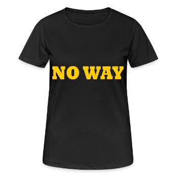No way - Women's Breathable T-Shirt - black - Front - AI Model Female 172 light (172cm)