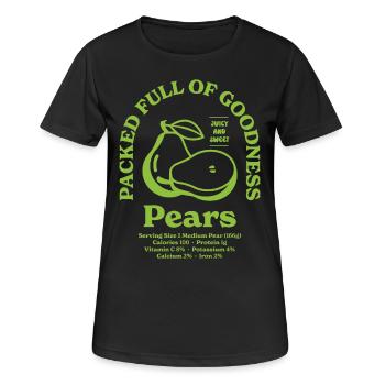 Pears Nutritional - Women's Breathable T-Shirt - black - Front - AI Model Female 172 light (172cm)