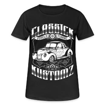 Hot Rod - Classick Kustomz (white) - Women's Breathable T-Shirt - black - Front - AI Model Female 172 light (172cm)