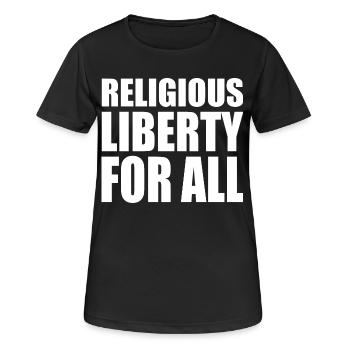 religious liberty for all - Women's Breathable T-Shirt - black - Front - AI Model Female 172 light (172cm)