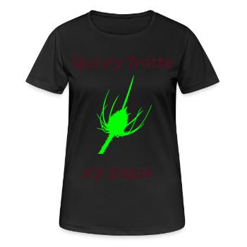 ressentiment - T-shirt respirant Femme - noir - Devant - AI Model Female 172 light (172cm)