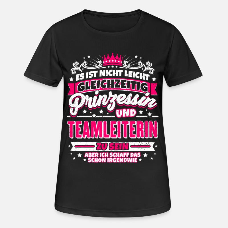 chef Princesse et équipe - T-shirt respirant Femme - noir