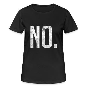 Shirt That Says No - The Word No - Women's Breathable T-Shirt - black - Front - AI Model Female 172 light (172cm)