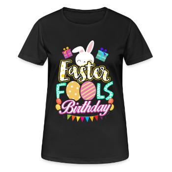 Ostern Geburtstag Aprilscherz 1. April Geschenk - Frauen T-Shirt atmungsaktiv - Schwarz - Vorne - AI Model Female 172 light (172cm)