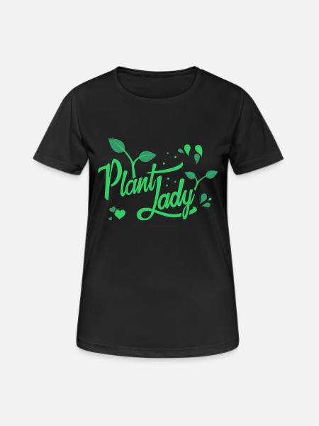 plant lady - Women's Breathable T-Shirt - black