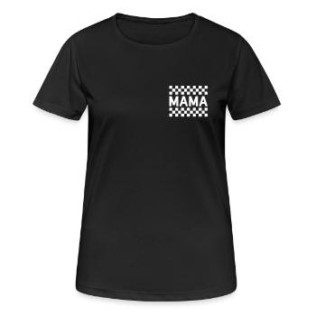 Racer Racing Family Racing Mom - Women's Breathable T-Shirt - black - Front - AI Model Female 172 light (172cm)