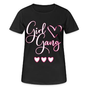 Beste Freunde Shirt für 3 - Girl Gang - Frauen T-Shirt atmungsaktiv - Schwarz - Vorne - AI Model Female 172 light (172cm)