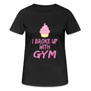 I've separated myself from the gym - Women's Breathable T-Shirt - black - Front - AI Model Female 172 light (172cm)