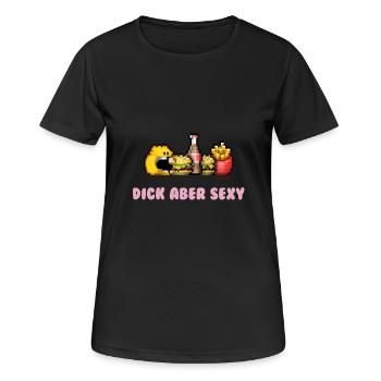 Dick Mais Sexy - T-shirt respirant Femme - noir - Devant - AI Model Female 172 light (172cm)