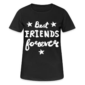 Best friends forever - Women's Breathable T-Shirt - black - Front - AI Model Female 172 light (172cm)