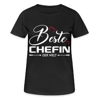 Beste Chefin Boss Arbeitgeberin Frauen - Frauen T-Shirt atmungsaktiv - Schwarz - Vorne - AI Model Female 172 light (172cm)