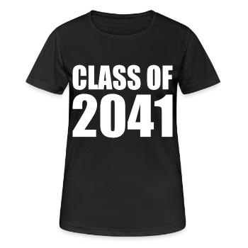 Class of 2041 - Women's Breathable T-Shirt - black - Front - AI Model Female 172 light (172cm)