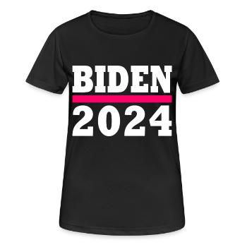 Joe biden 2024 - Frauen T-Shirt atmungsaktiv - Schwarz - Vorne - AI Model Female 172 light (172cm)