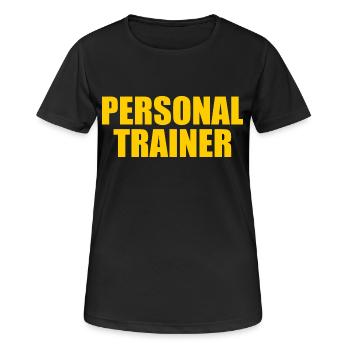 Personal trainer - Women's Breathable T-Shirt - black - Front - AI Model Female 172 light (172cm)