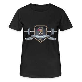 Logo Brave Strong Girly - T-shirt respirant Femme - noir - Devant - AI Model Female 172 light (172cm)