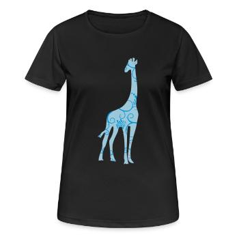 giraffe pattern - Women's Breathable T-Shirt - black - Front - AI Model Female 172 light (172cm)