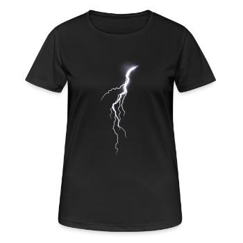 Lightning Bolt Flash - Women's Breathable T-Shirt - black - Front - AI Model Female 172 light (172cm)