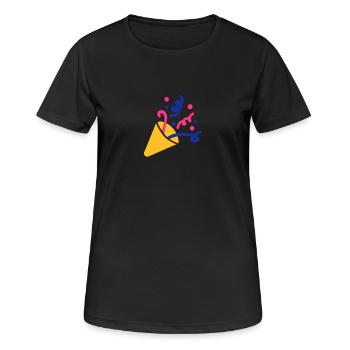 Party Feuerwerk - Frauen T-Shirt atmungsaktiv - Schwarz - Vorne - AI Model Female 172 light (172cm)