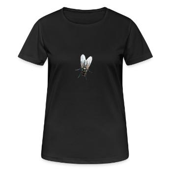 fliege - Frauen T-Shirt atmungsaktiv - Schwarz - Vorne - AI Model Female 172 light (172cm)