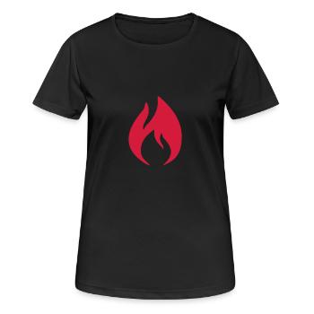 Fire - Women's Breathable T-Shirt - black - Front - AI Model Female 172 light (172cm)