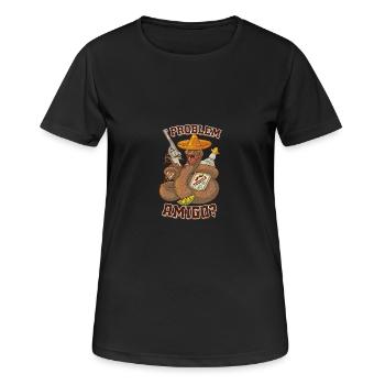 Festival de fête Tequila rave Jga - T-shirt respirant Femme - noir - Devant - AI Model Female 172 light (172cm)