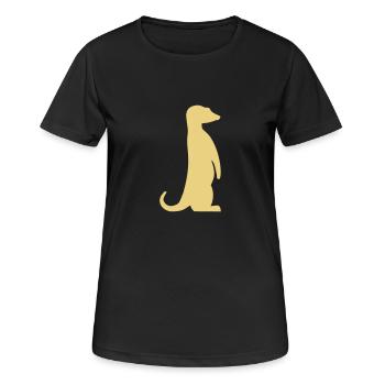 Suricate - T-shirt respirant Femme - noir - Devant - AI Model Female 172 light (172cm)