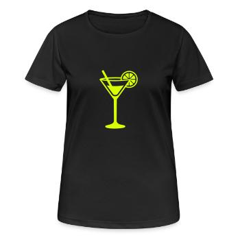 Cocktail - T-shirt respirant Femme - noir - Devant - AI Model Female 172 light (172cm)