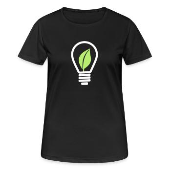 Ampoule - T-shirt respirant Femme - noir - Devant - AI Model Female 172 light (172cm)