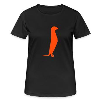 Meerkats / / Surikate / / Africa / / african - Women's Breathable T-Shirt - black - Front - AI Model Female 172 light (172cm)