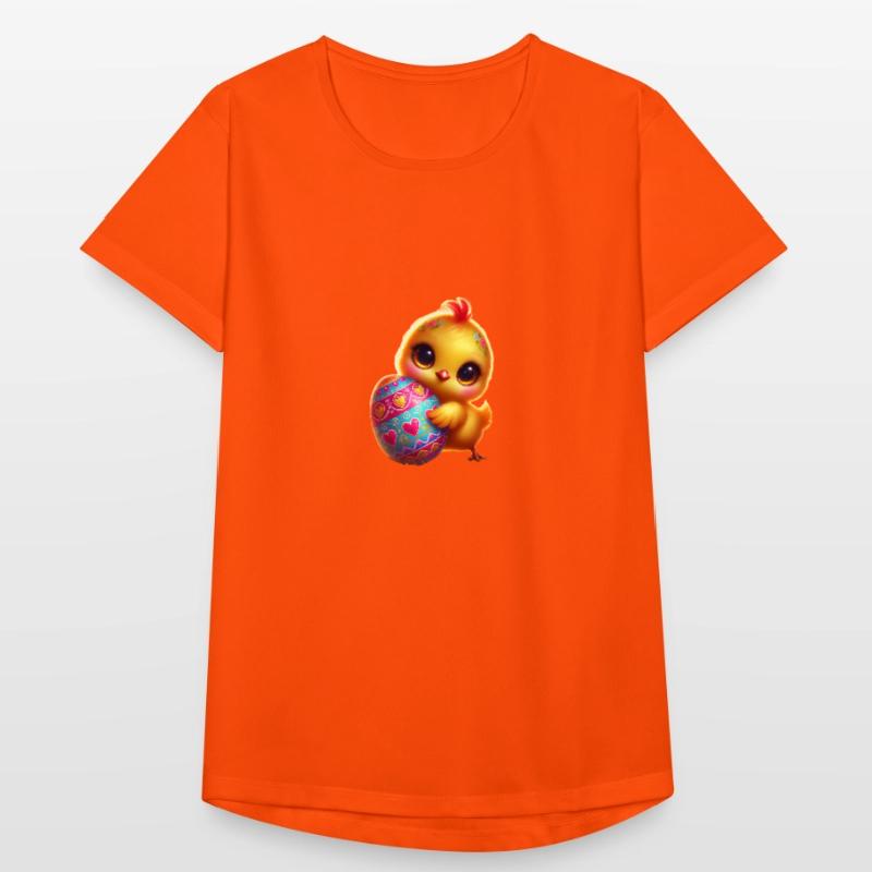 Easter chicks with egg Women's Breathable T-Shirt