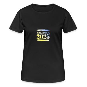 Mallorca 2025 - Women's Breathable T-Shirt - black - Front - AI Model Female 172 light (172cm)
