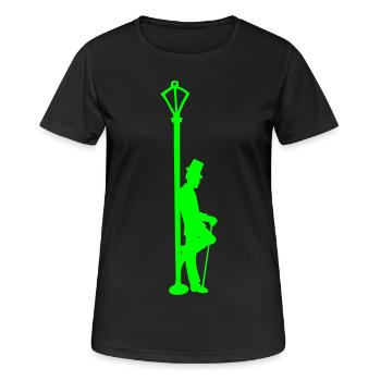 Gentleman Lantern - Frauen T-Shirt atmungsaktiv - Schwarz - Vorne - AI Model Female 172 light (172cm)
