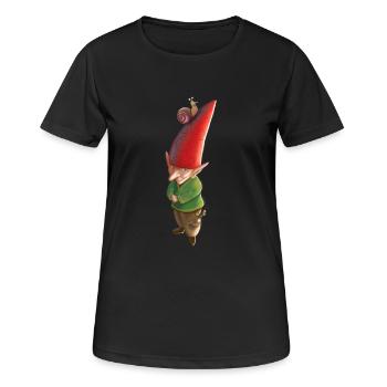 Netter kleiner Kobold - Frauen T-Shirt atmungsaktiv - Schwarz - Vorne - AI Model Female 172 light (172cm)