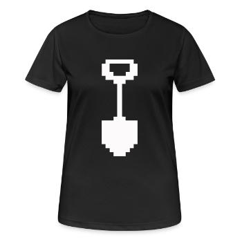 schaufel pixel - Frauen T-Shirt atmungsaktiv - Schwarz - Vorne - AI Model Female 172 light (172cm)