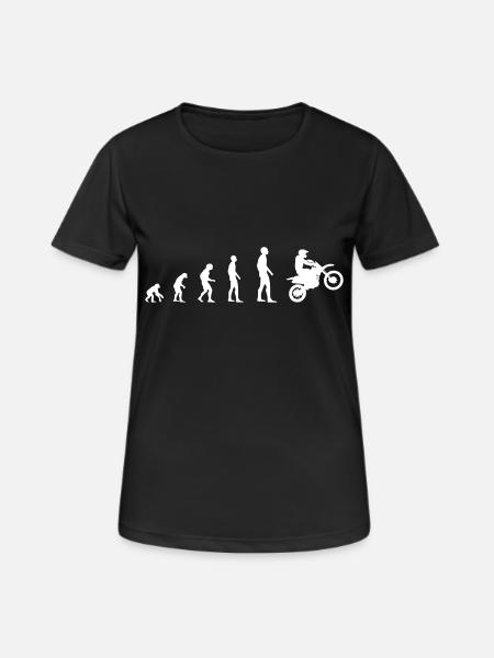 Cross Moto Wheely - Evolution - T-shirt respirant Femme - noir