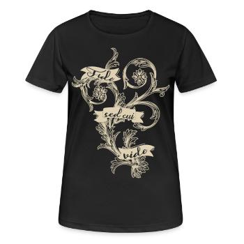 Foi - T-shirt respirant Femme - noir - Devant - AI Model Female 172 light (172cm)